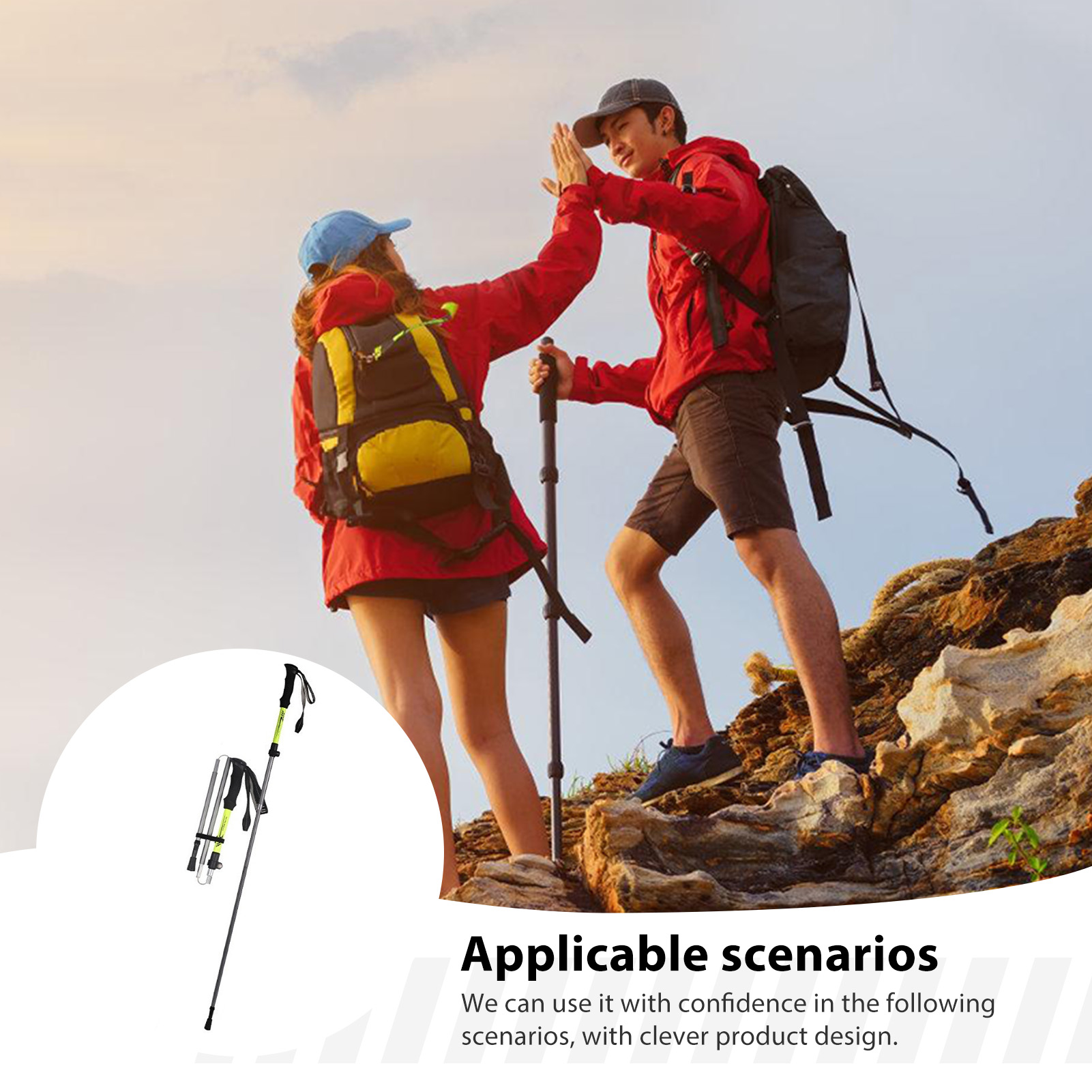 Aluminum Alloy Trekking Pole f - огляд і ціна Outdoor Sport Climbing Gear
